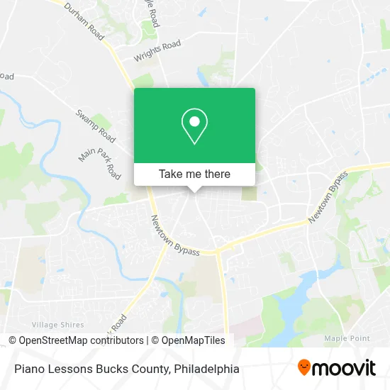 Piano Lessons Bucks County map