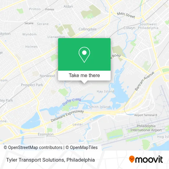 Tyler Transport Solutions map