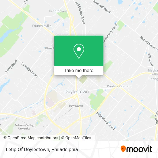 Letip Of Doylestown map