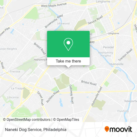 Naneki Dog Service map