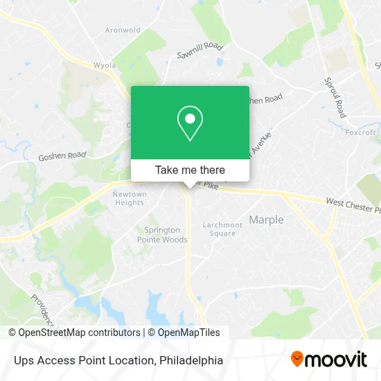 Ups Access Point Location map
