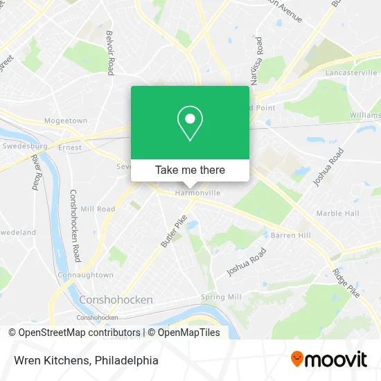 Wren Kitchens map
