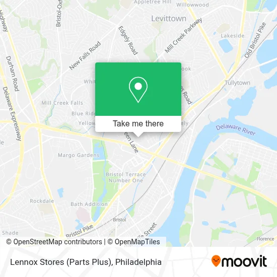 Lennox Stores (Parts Plus) map