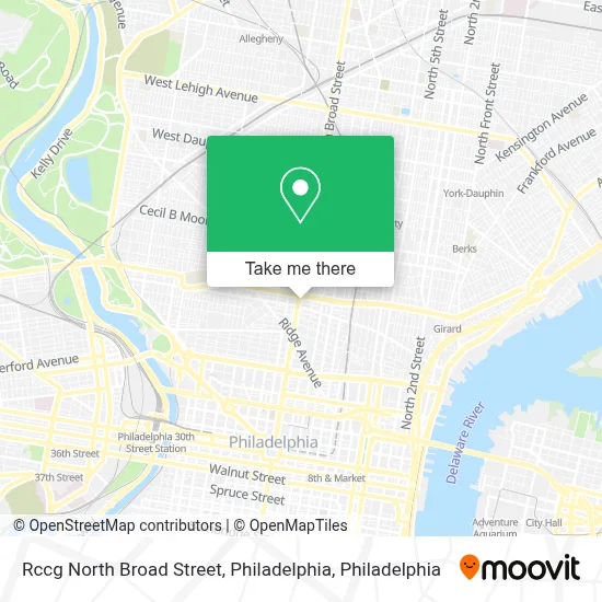 Rccg North Broad Street, Philadelphia map