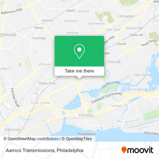 Aamco Transmissions map