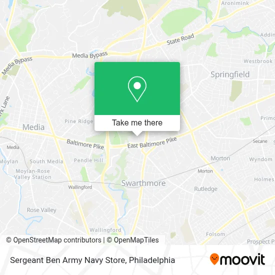 Sergeant Ben Army Navy Store map