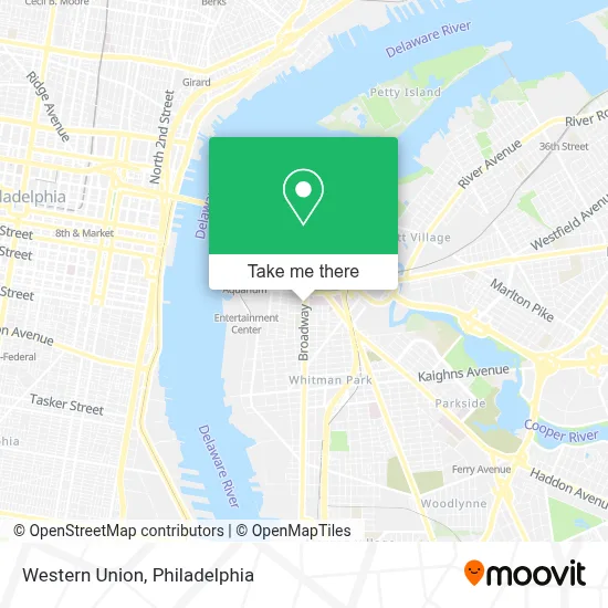 Western Union map