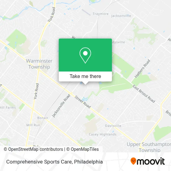 Comprehensive Sports Care map