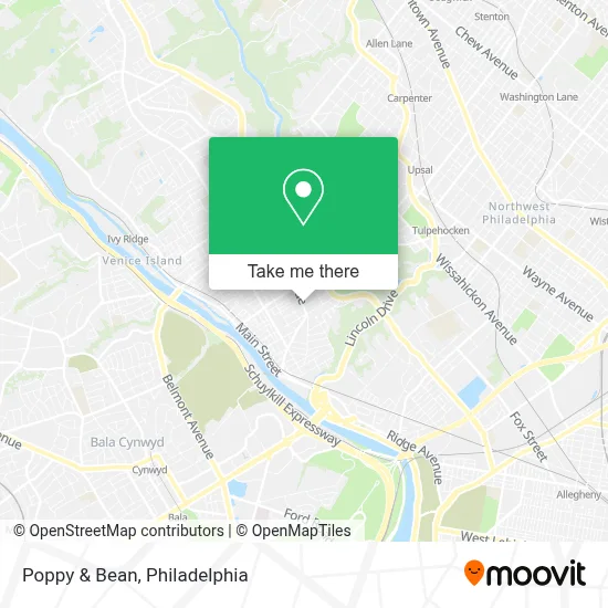 Poppy & Bean map