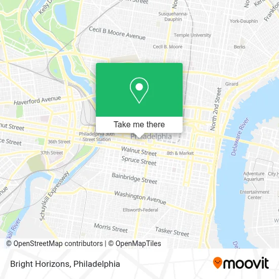 Bright Horizons map