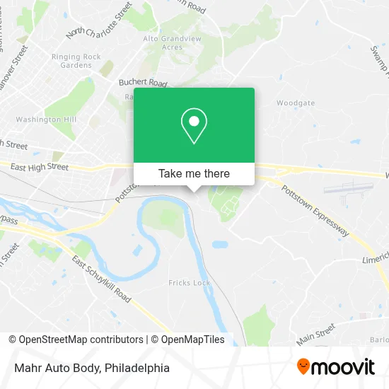 Mahr Auto Body map