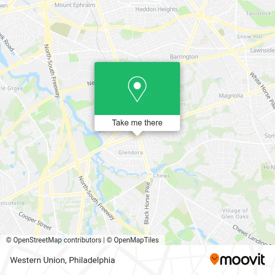 Western Union map