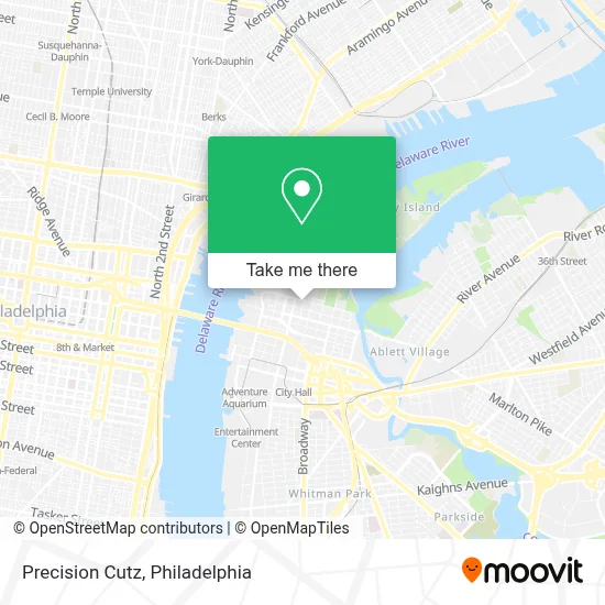 Precision Cutz map