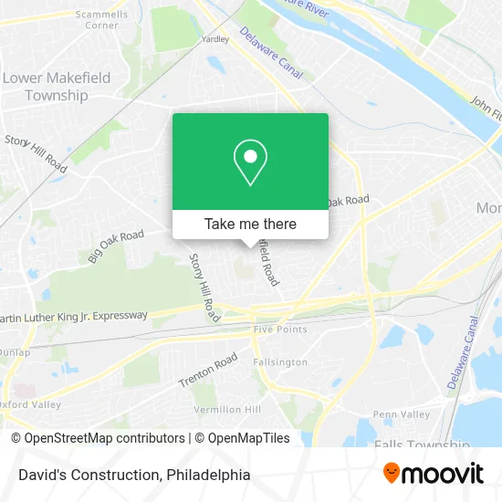 David's Construction map