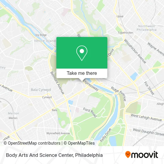 Body Arts And Science Center map