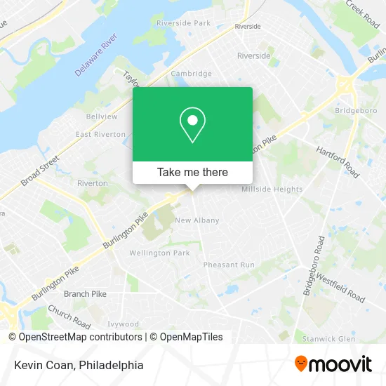 Kevin Coan map