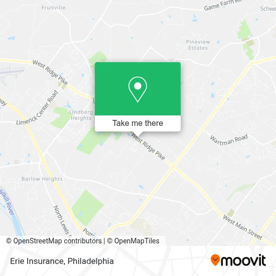 Erie Insurance map