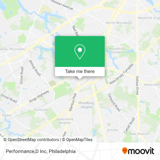 Performance,D Inc map