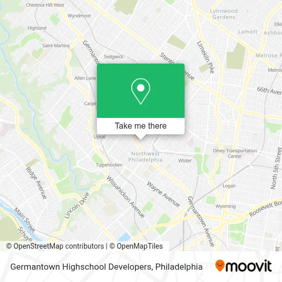 Germantown Highschool Developers map