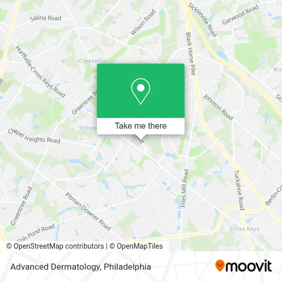 Advanced Dermatology map