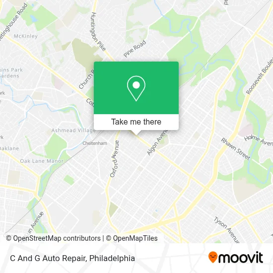 C And G Auto Repair map