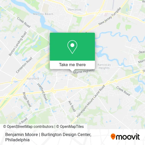 Benjamin Moore | Burlington Design Center map