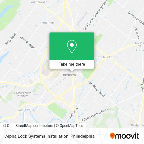 Alpha Lock Systems Installation map