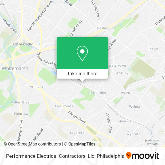 Performance Electrical Contractors, Llc map