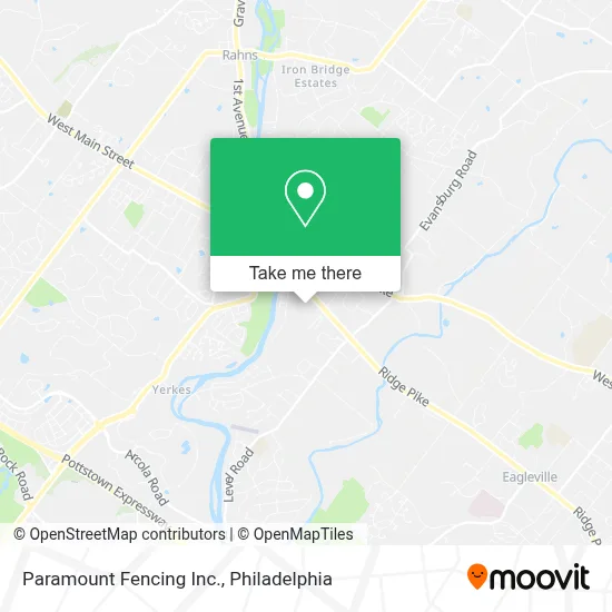 Paramount Fencing Inc. map
