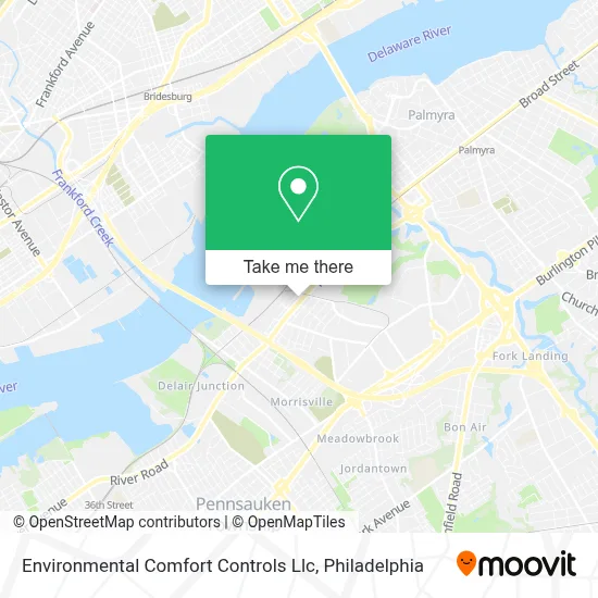 Environmental Comfort Controls Llc map