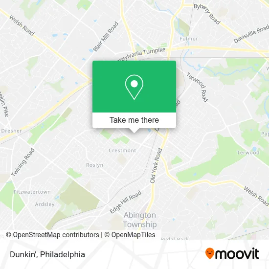 Dunkin' map
