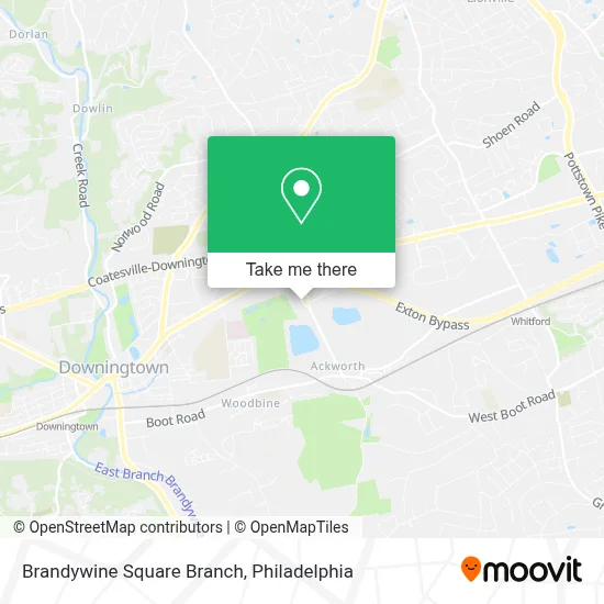 Brandywine Square Branch map
