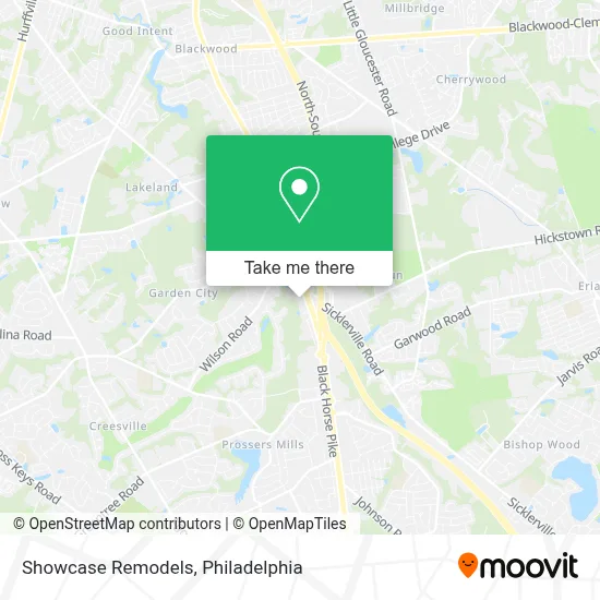 Showcase Remodels map