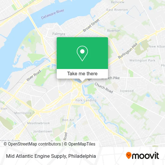 Mid Atlantic Engine Supply map