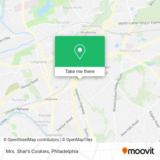 Mrs. Shar's Cookies map