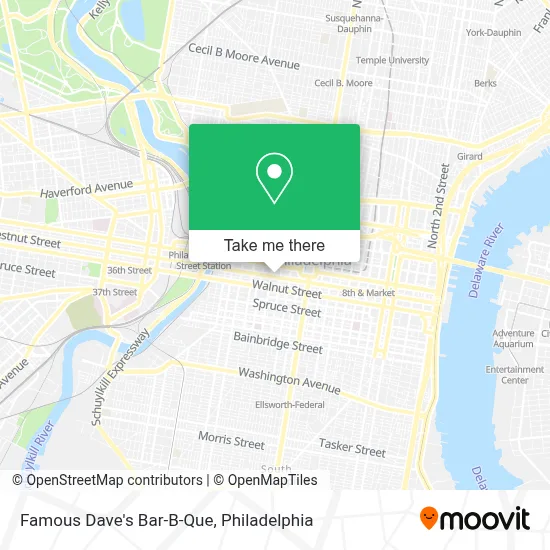 Famous Dave's Bar-B-Que map