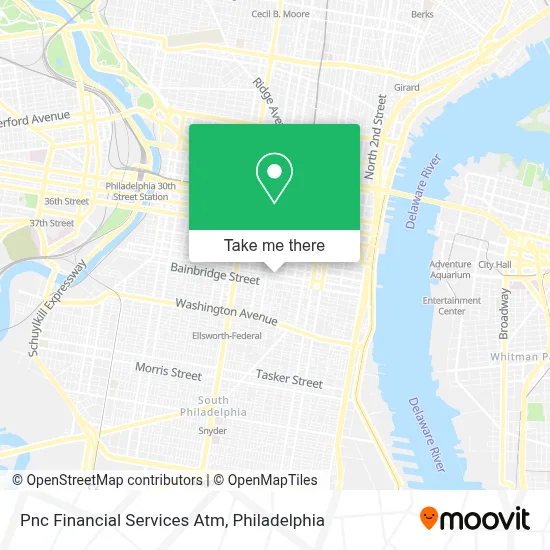 Pnc Financial Services Atm map