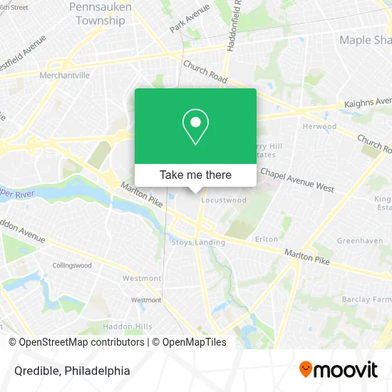 Qredible map
