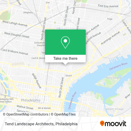 Tend Landscape Architects map