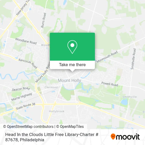 Head In the Clouds Little Free Library-Charter # 87678 map