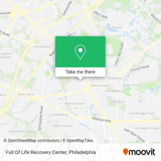 Full Of Life Recovery Center map