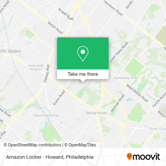 Amazon Locker - Howard map