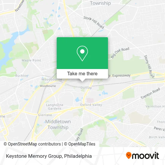 Keystone Memory Group map