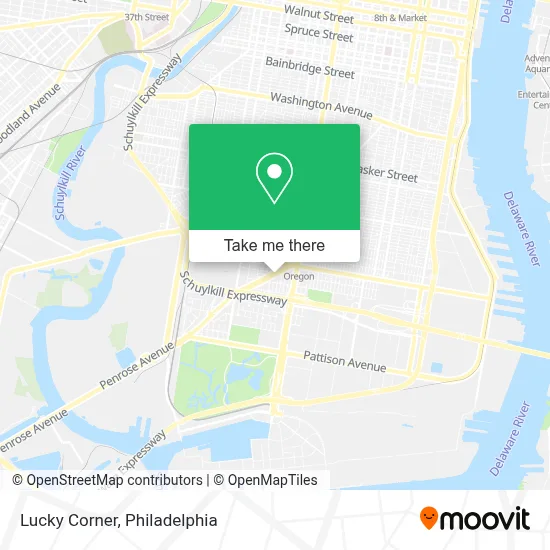 Lucky Corner map