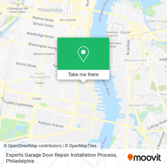 Experts Garage Door Repair Installation Process map