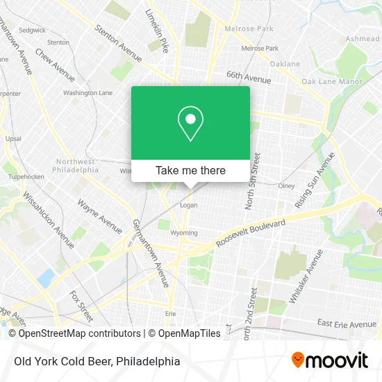 Old York Cold Beer map