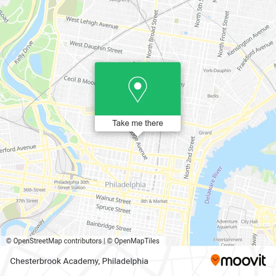 Chesterbrook Academy map