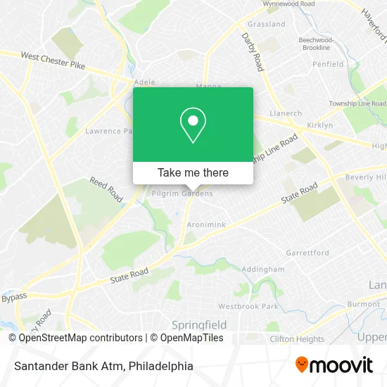 Santander Bank Atm map