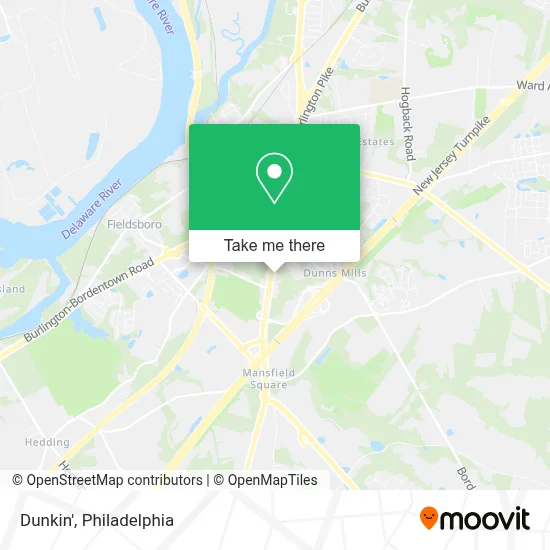 Dunkin' map