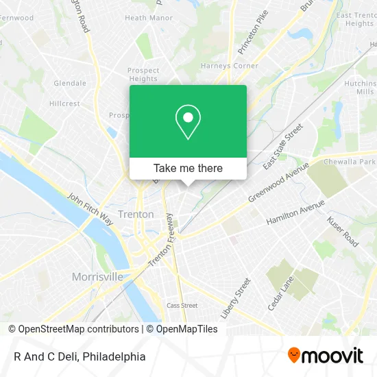 R And C Deli map